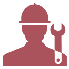 Icon Bauarbeiter und Zange